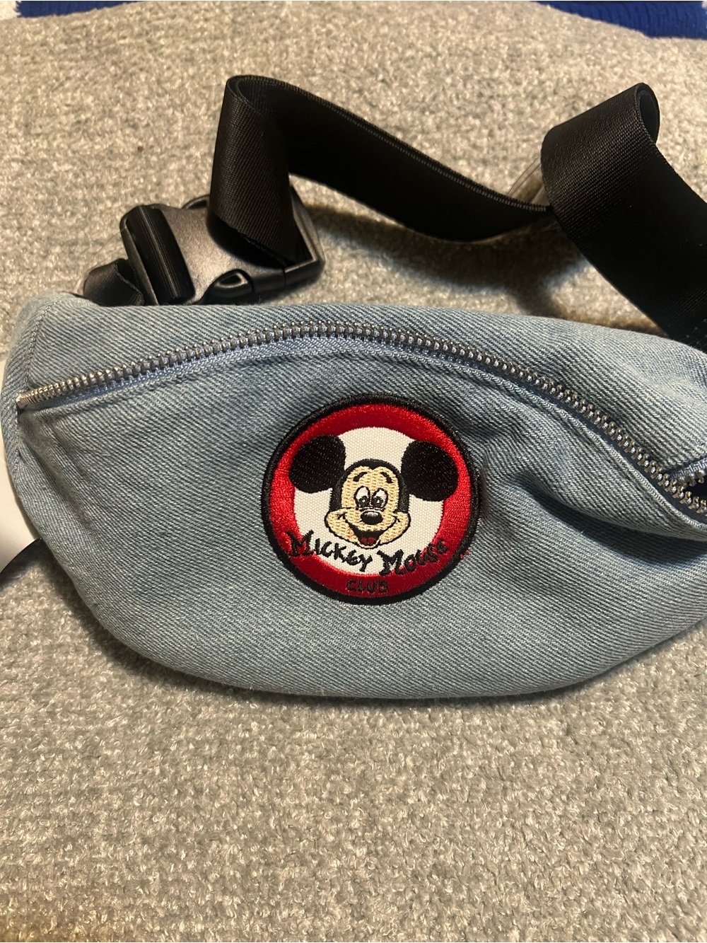 Mickey Mouse Denim Fanny Pack